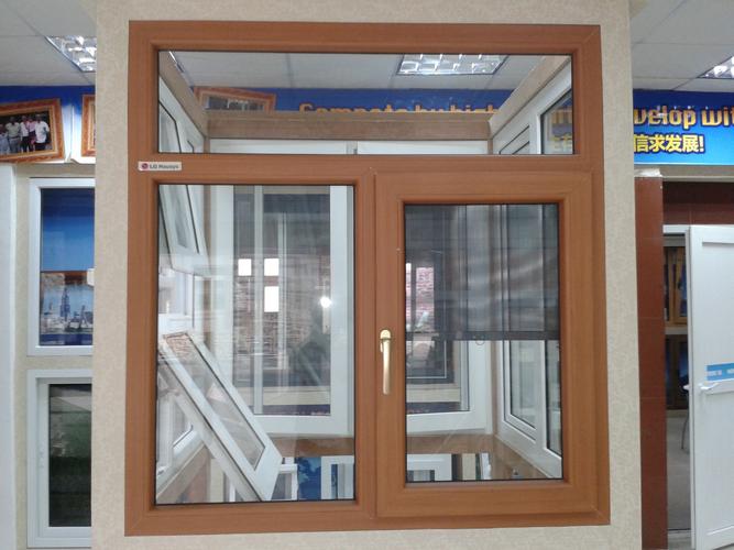 【佛山门窗】厂家直销pvc门窗,木纹色塑钢门窗,60系列门窗